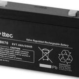 Ttec Siyah Renk 6 Volt 7 Amper Bakımsız Kuru Akü Elektronik Cihaz Aküsü Şarj Edilebilir Akü