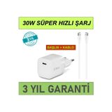 Ttec SmartCharger 30W PD Başlık + USB-C Kablo iphone 15 16 17 pro max şarj aleti hızlı ve güvenli