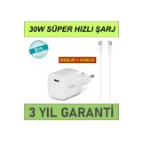 Ttec SmartCharger 30W PD Başlık + USB-C Kablo iPhone 16 PRO MAX Şarj Set MELODİ