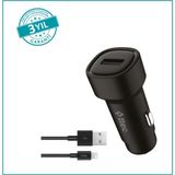 Ttec SmartCharger Araç Şarj Aleti, Lightning Kablo, 2.4A, 12 W, Siyah