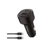 Ttec Smartcharger Duo Pd 48W Araç Hızlı Şarj Aleti Usb-C+Usb-A - Usb-C-Usb-C 3A Kablo - Siyah