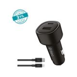 Ttec Smartcharger Duo Pd 48W Usb-C+Usb-A - Usb-C-Lightning Araç Şarj Cihazı - Siyah