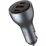 Ttec Smartcharger Trio Pd 130W Araç Hızlı Şarj Aleti 2 Usb-C+Usb-A - Gümüş