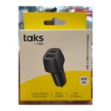 Ttec Taks 5CP02S taks CP02 Duo 48W PD/QC USB-C+USB-A Araç Hızlı Şarj Aleti Siyah