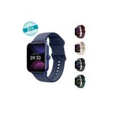 Ttec Tempus 44 mm, Dikdörtgen Kasa, İOS ve Android Uyumlu, 22mm Değiştirilebilir Kordonlu, Akıllı Saat Atlantik Mavi 2S13WV3