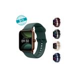 Ttec Tempus 44 mm, Dikdörtgen Kasa, İOS ve Android Uyumlu, 22mm Değiştirilebilir Kordonlu, Akıllı Saat Petrol Yeşili 2S13WV3