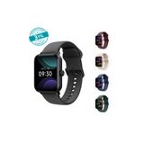 Ttec Tempus 44 mm, Dikdörtgen Kasa, IOS ve Android Uyumlu, 22mm Değiştirilebilir Kordonlu, Akıllı Saat Siyah 2S13WV3