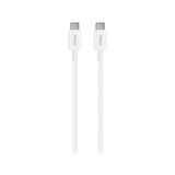 ttec Type-C to Type-C 120cm 60W PD/QC Hızlı Şarj/Data Kablosu Beyaz 2DK36B