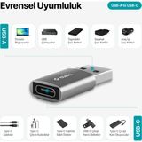 Ttec USB 3.1 To Type-C Otg Dönüştürücü Adaptör, 10 Gbps Veri Aktarım, Mini Type C Çevirici