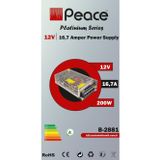 Ttech Bilişim PEACE B2881 220 Volt 12 Volt 16,7 Amper Metal Kasa Adaptör