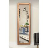 Ttn Ahşap Çerçeve Duvar Hol Boy Ayna 121x37 CM Açık Ceviz