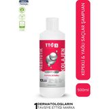 Tto x Kepekli ve Yağlı Saçlara Kolajen ve Prebiyotik Şampuan 500ml Dökülme Karşıtı Keratinli Etki