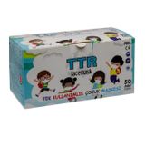 Ttr Facemask Tek Kullanimlik Cocuk Maske Beyaz 50 Li