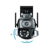 Ttt 3mp + 3mp Wi-Fi Ip Tf Kart Girişli Optik Zoom Kamera - Çok Renkli