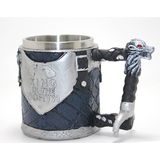 Ttt Game Of Thrones King In The North 3D Kabartmalı Çelik Kupa Bardak - Renkli