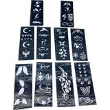 Ttt Karışık Desenli Tüp Kına Şablonu - 10'lu Paket - 8X20 cm