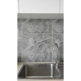 Ttt Nevamel 30X30 Antrasit Mermer Desenli Duvar Sticker