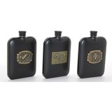 Ttt Paslanmaz Çelik Kabartmalı Tekli 6 Oz Matara - standart - Renkli