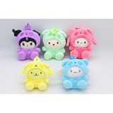 Ttt Peluş Kawaii Kuromi My Melody ve Cinnamoroll Sırt Çantası - standart