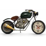 Ttt Retro Motosiklet Tasarımlı Duvar Saati - Metal - 44X24 cm Dekoratif Obje