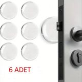 Ttt Şeffaf Silikon Mobilya ve Kapı Durdurucu Darbe Pedi 6'lı Set - Renkli - standart