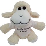 Ttt Seni Seviyorum Kuzum Tişörtlü Peluş Kuzu Oyuncak