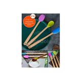 TTT Silikon Uçlu Isıya Dayanıklı Bambu Spatula 3'lü Set