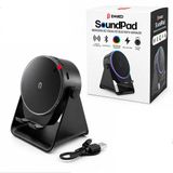 Ttt SoundPad Bluetooth Hoparlör - İndüksiyon Temas Özellikli - Telefon Standlı - Type-C Şarj - RGB Ambiy
