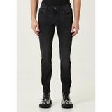 Ttwearr Premium Likralı Dar Kesim Siyah Erkek Jean Pantolon - 32