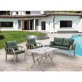 Tu Tienda 2+1+1+Masa Dekoratif Bahçe,balkon,mutfak Takımı Nrgz - Yeşil