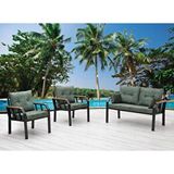 Tu Tienda 2+1+1+Sehpa Dekoratıf Bahçe,balkon Mobılyası - Yeşil