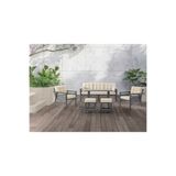 Tu Tienda ALÜMİNYUM ALAÇATI 3+1+1+MASA(70*120)+2PUF BAHÇE BALKON MUTFAK TAKIMI
