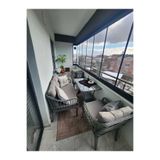 Tu Tienda KAŞ GALVANİZLİ 2+1+1+SEHPA BAHÇE BALKON MOBİLYASI,GRİ RATTAN/GRİ KUMAŞ