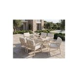 Tu Tienda Milas Alüminyum 6 Sandalye+Masa (80*140) Bahçe Balkon Mutfak Masa Takımı