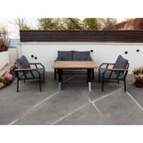 Tu Tienda Nergiz 2 1 1 Masa Bahçe Balkon Mobilyası,lacivert Lacivert