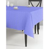 Tuable Pöti Kareli Masa Örtüsü Mavi 170X170Cm