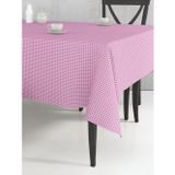 Tuable Pöti Kareli Masa Örtüsü Pembe 170X170Cm