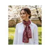 tuaipek CHERRY BLOSSOM Desen Şık & Zarif Kadın Aksesuarı Saten Fular 30x165cm