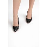 Tual Shoes Siyah Ince Topuklu Kadın Stiletto – Sivri Burun Klasik Şık Topuklu Ayakkabı