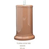 Tuana Ayak 10 cm Cıvatalı M8 Kahve