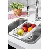 Tuana Home Beyaz Ayarlanabilir Lavabo Süzgeci 1 Parça Gıda İle Temas Güvenli Plastik Malzeme