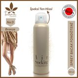 Tuana Kozmetik Air Stocking 03- Bronze 120 ml Suya Dayanıklı Sprey Bacak Fondoteni İpeksi Görünüm - 03BRONZE
