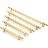 Tuana Rustik Alüminyum Metal Lüks Modern Mobilya Çekmece Mutfak Dolabı Kulpu Gold-Gold - 96mm