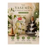 Tuana Trend Yasemin (Jasmine) Kokulu 10 Adet Geri Akışlı Konik Tütsü & Oda Kokusu Uzun Süreli Yanma