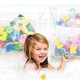 Tub Cubby Orijinal Banyo Oyuncak Depolama (2'li Paket), Bebek Banyo Oyuncakları için, Emici ve Yapışkan Kancalı Asılı Banyo Oyuncak Tutucu, Küvet Oyuncakları için 35,5 x 50,8 cm File Duş Kutusu, 36