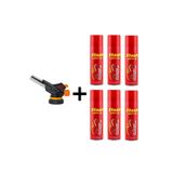 tub shop 1300 Derece Profesyonel Pürmüz Çakmak WS-509C Kafa Çakmak 6 Adet Flash Gaz Hediye