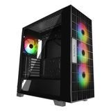 Tuba Toptaş Rampage Azza V2 Temperli Cam Siyah Argb Fan+Type-C Atx Mid-T Gamıng Kasa