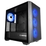 Tuba Toptaş Rampage Craft Temperli Cam+Mesh Siyah Argb Fan+Type-C Atx Mid-T Gamıng Kasa