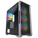 Tuba Toptaş Rampage Radıant V1 Temperli Cam+Mesh 4xargb Fan+Hub E-Atx Exclusıve Gamıng Kasa Sıyah - Siyah