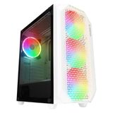Tuba Toptaş Rampage Zuko 600W 80+ Mesh Panel 4x Raınbow 14CM Fanlı Gamıng Atx Kasa Beyaz